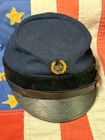 RARE INDIAN WARS U.S. OFFICER BUMMER KEPI HAT CAP