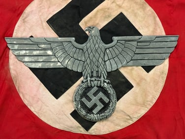 WWII NAZI GERMAN THIRD REICH EAGLE RAILWAY PLAQUE