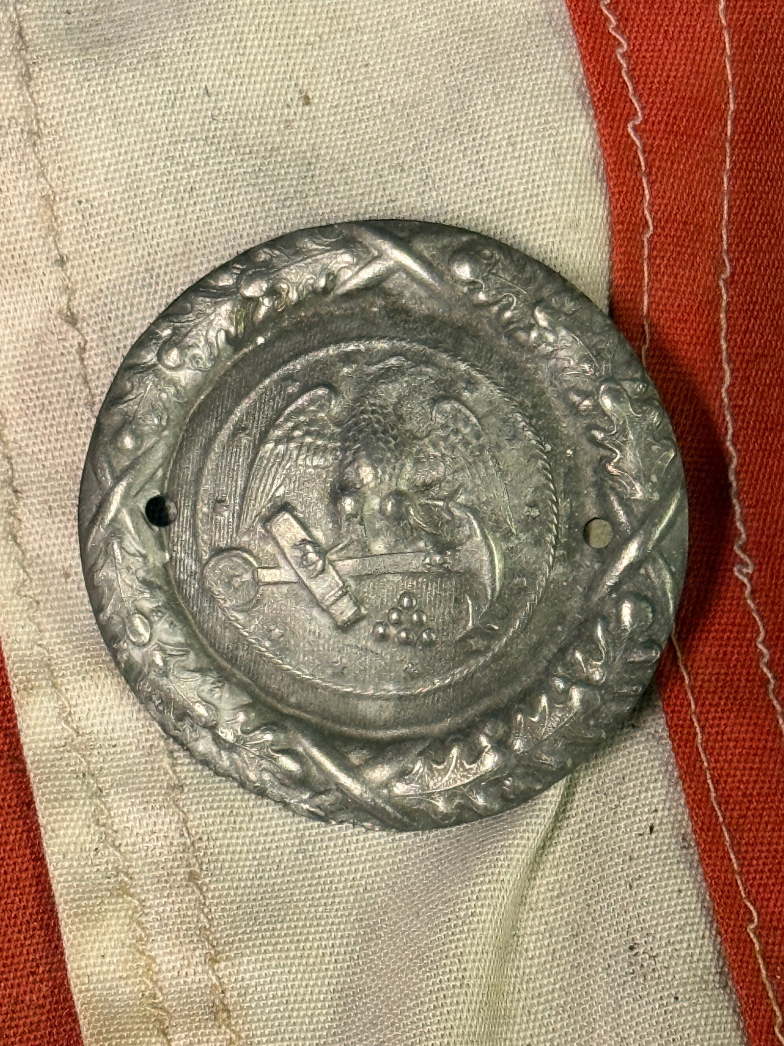 DATED 1862 3RD CONFEDERATE CSA CIVIL WAR SHIP MARINES PLATE: DATED 1862 3RD CONFEDERATE CSA CIVIL WAR SHIP MARINES PLATE. AN ULTRA RARE FIND THAT IS IN MINT OVERALL SHAPE AND CONDITION WITH A BEAUTIFUL OVERALL PATINA. SHOWS GOOD WEAR AND USE. PLEASE VIEW ALL DE