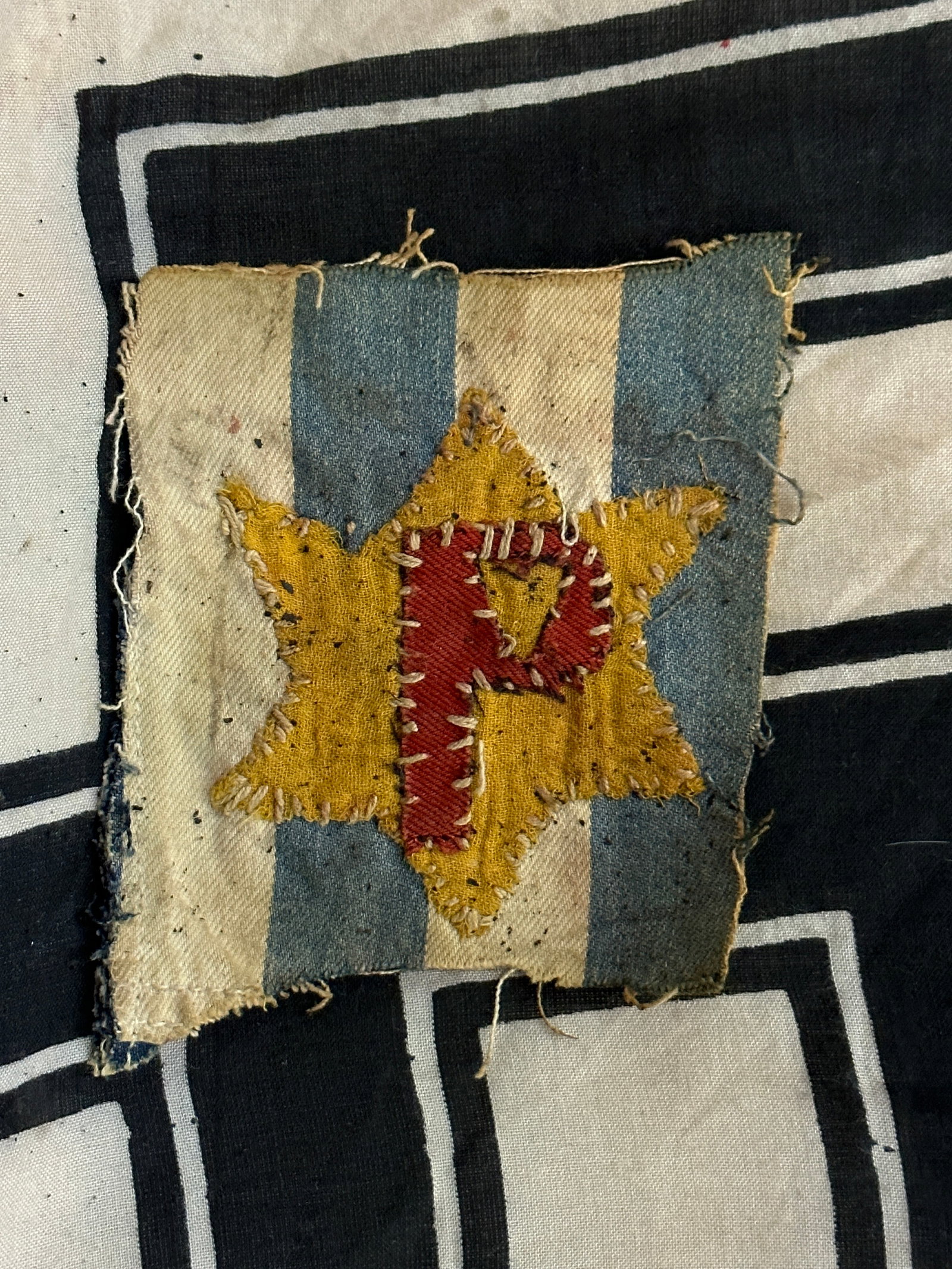 WW2 GERMAN CONCENTRATION CAMP STAR OF DAVID UNIFORM CUT OFF: WW2 GERMAN CONCENTRATION CAMP STAR OF DAVID UNIFORM CUT OFF. A VERY RARE FIND THAT IS IN MINT OVERALL SHAPE AND CONDITION WOTH A BEAUTIFUL OVERALL PATINA. PLEASE VIEW ALL DETAILED PICTURES. A RARE EXA