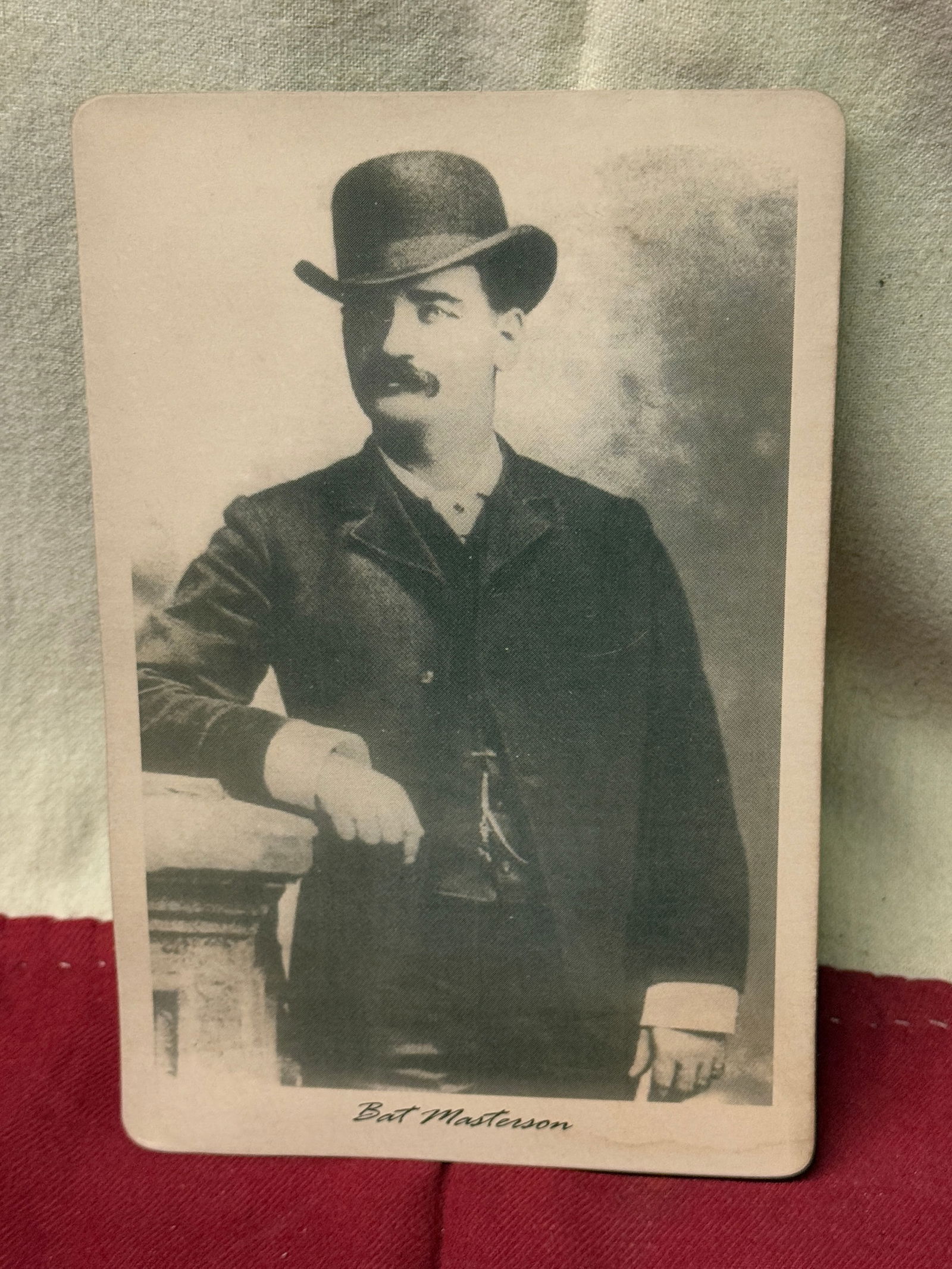 VINTAGE BAT MASTERSON PHOTOGRAPH POSTCARD: VINTAGE BAT MASTERSON PHOTOGRAPH POSTCARD