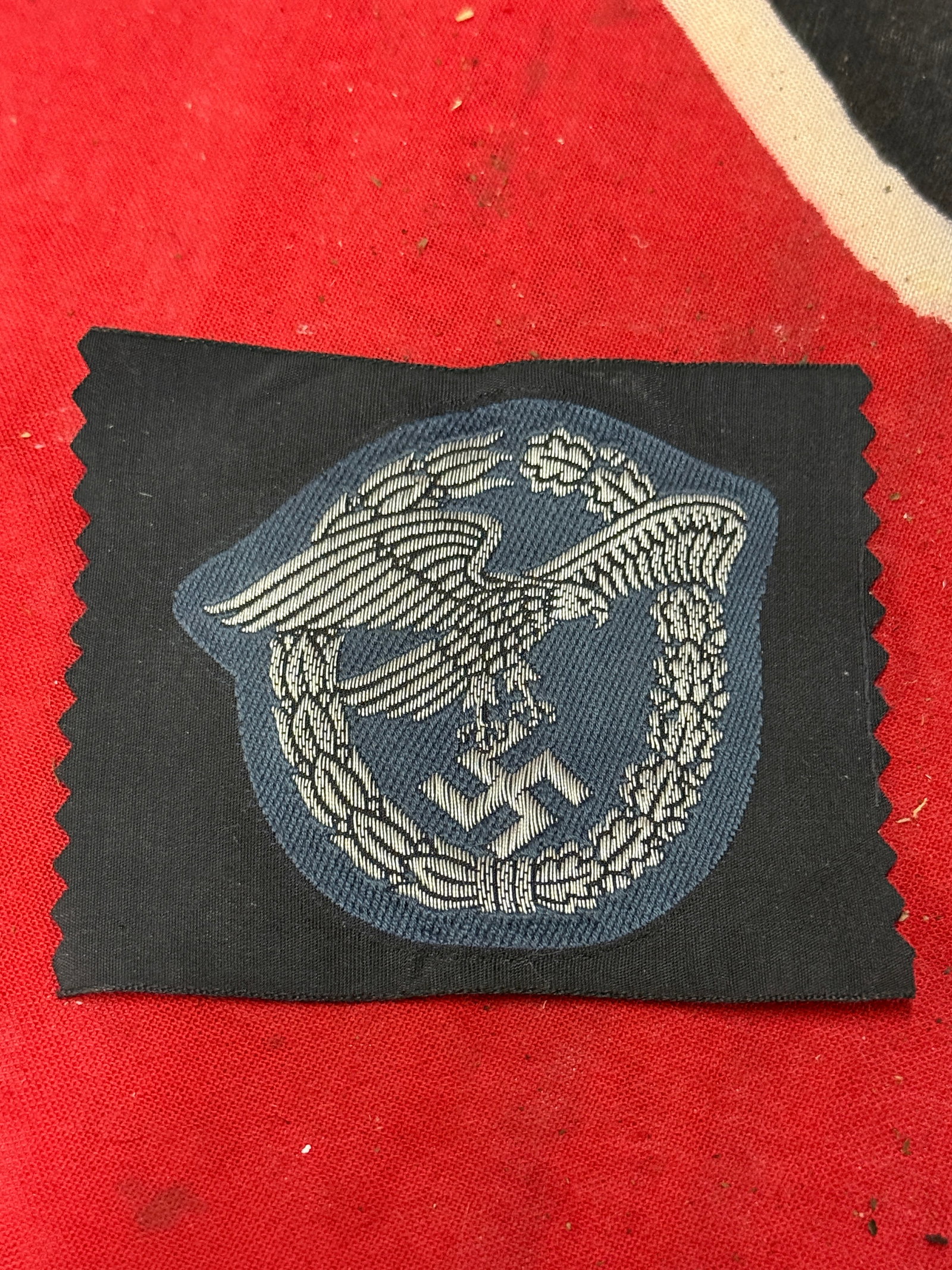 WW2 German Organisation Todt Armband – High Rank: WW2 German Organisation Todt Armband – High Rank. A very rare find. Showing good wear and use with a beautiful overall patina. Please view all detailed pictures. A rare example.