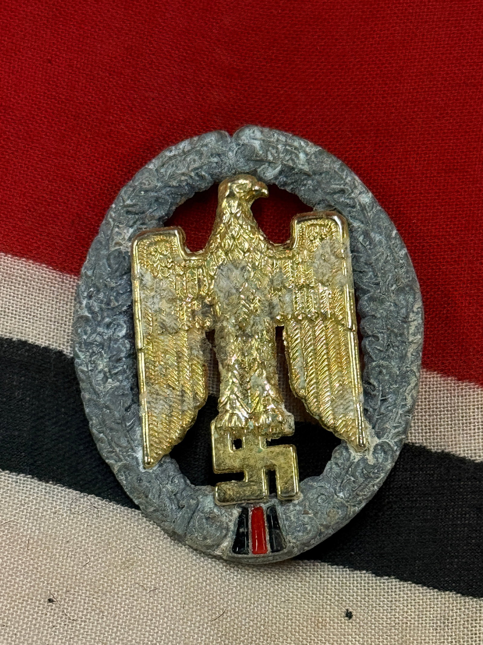 WW2 German Gau Honour Badge Sudetenland: WW2 German Gau Honour Badge Sudetenland. A very rare find that is in mint overall shape and condition with a beautiful overall patina. Please view all detailed pictures. A scarce example.