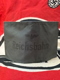 WW2 German Reichsbahn Service Armband With RZM Paper Tag