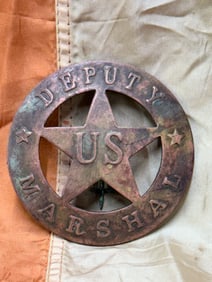 RARE 1800'S DEPUTY US MARSHAL BADGE