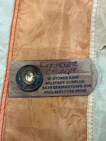 CIVIL WAR CONFEDERATE CAVALRY "C" BUTTON BY W. STOKES KIRK