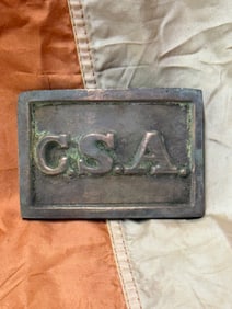 CIVIL WAR CONFEDERATE CSA ATALANTA REBEL STYLE BELT PLATE BUCKLE