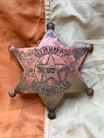 ANTIQUE 1800'S DEPUTY US MARSHAL BADGE