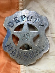 ANTIQUE 1800'S DEPUTY US MARSHAL BADGE