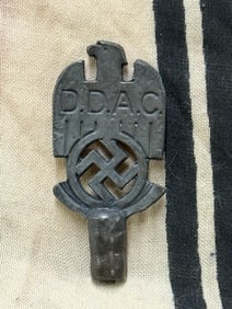 SCARCE WW2 GERMAN DDAC FLAG POLE TOP