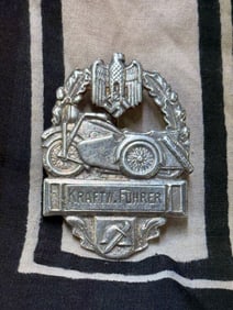 WWII GERMAN THIRD REICH HEER MOTORCYCLE BADGE