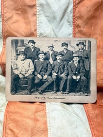 VINTAGE PHOTOGRAPH POSTCARD OF DODGE CITY PEACE COMMISSION