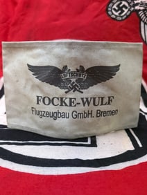 WWII German Messerschmitt AG LUFTSCHUTZ Flugzeugbau G.m.b.H Armband