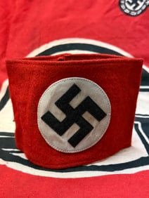 German Early WWII SA Wool Armband with RZM Tag
