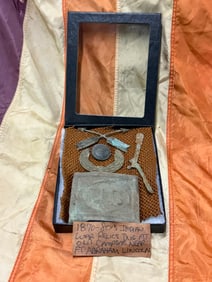 INDIAN WAR RELICS DUG AT OLD CAMPSITE NEAR FT. ABRAHAM LINCOLN