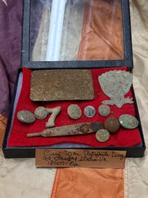 CIVIL WAR ARTIFACTS COLLECTION DUG AT VIRGINIA SITE