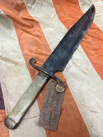 CIVIL WAR ERA BOWIE SLAVE KNIFE OWNED BY OLD FARMER - BLACK JOE