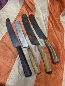 RARE CIVIL WAR CONFEDERATE CSA MESS KIT KNIVES SET