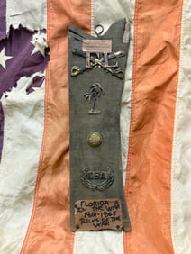 CIVIL CONFEDERATE CSA FLORIDA FRAMED RELICS OF THE WAR