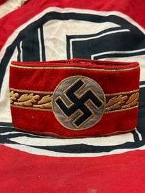 WW2 German Regional Political Leader Armband With RZM Paper Tag