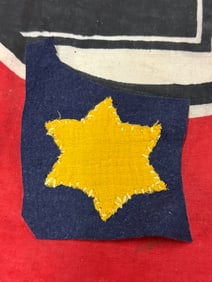WW2 GERMAN STAR OF DAVID UNIFORM CUT OUT