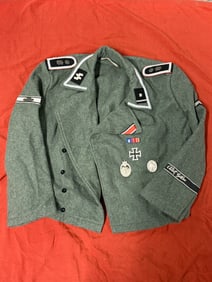 WW2 GERMAN PANZER SS TANK OFFICER TUNIC JACKET