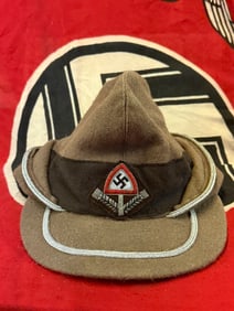GERMAN WWII RAD OFFICERS ROBIN HOOD STYLE HAT