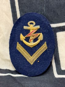 WW2 GERMAN TELEGRAPH OFFICER SLEEVE RANK INSINGIA BADGE