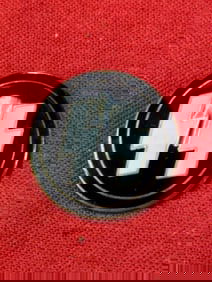 WW2 GERMAN WAFFENSS LAPEL ENAMELED PIN BY RZM GES. GESCH. M1/172