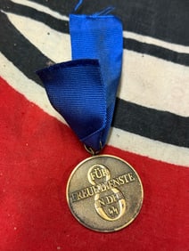 WW2 German SS 8 Years Long Service - Award With Ribbon