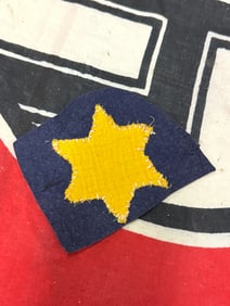 RARE WW2 GERMAN STAR OF DAVID UNIFORM CUT OFF