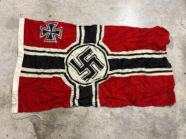 WWII GERMAN THIRD REICH ARMY HEER BATTLE FLAG BY R.KR.FL.
