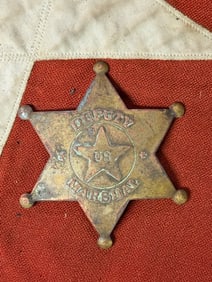 RARE DEPUTY U.S. MARSHAL 1800'S BADGE