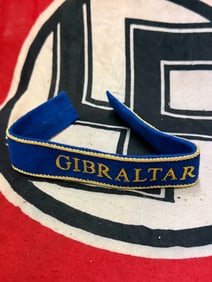 RARE WW2 GERMAN GIBRALTAR CUFF TITLE