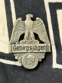 WW2 GERMAN GEBIRGSJAGER ABZEICHEN TINNIE BADGE