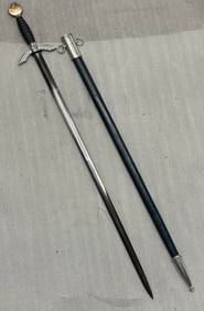 WW2 German Luftwaffe officer’s, 1st pattern sword with scabbard