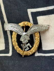WWII GERMAN THIRD REICH LUFTWAFFE PILOT BADGE