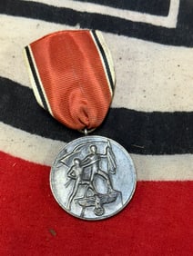 German WWII The Anschluss Commemorative Medal With Ribbon