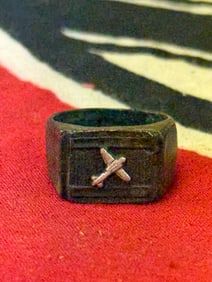 WW2 GERMAN GLIDER PILOTS 800 SILVER RING