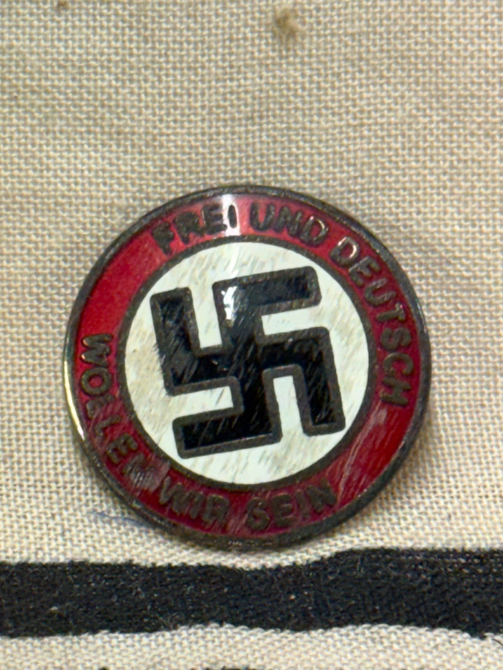 WW2 GERMAN NSDAP LAPEL ENAMELED PIN BADGE BY RZM M1/129: WW2 GERMAN NSDAP LAPEL ENAMELED PIN BADGE BY RZM M1/129. A VERY RARE EXAMPLE THAT IS IN MINT OVERALL SHAPE AND CONDITION WITH A BEAUTIFUL OVERALL PATINA. PLEASE VIEW ALL DETAILED PICTURES. A VERY RARE