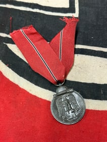 RARE WW2 GERMAN EASTERN FRONT MEDAL WITH RIBBON