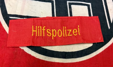 WW2 GERMAN HILFSPOLIZEI ARMBAND