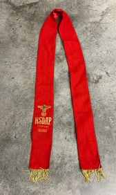 WW2 GERMAN NSDAP ORTSGRUPPE SULZBACK FUNERAL SASH WITH RZM PAPER TAG