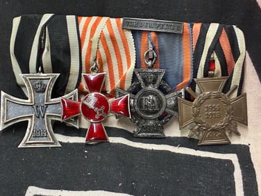 WW1 WW2 GERMAN A medal bar of a Hessian member of the Schutztruppe