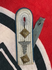 WW2 GERMAN HEER ARMY MEDICAL OFFICER SHOULDER BOARD