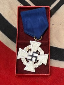 WW2 German 25 Year NSDAP Long Service Medal - In Original Box