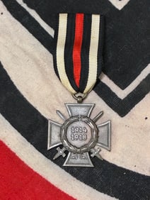 WW1 GERMAN COMBATANTS CROSS OF HONOR MEDAL WITH RIBBON
