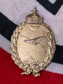 WW1 Germany Kingdom of Prussia, Naval Pilot (land planes) qualification badge