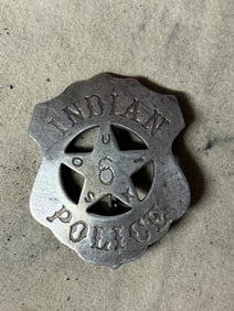 1800'S SOUIX INDIAN POLICE BADGE