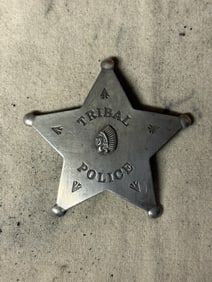 1800'S TRIBAL POLICE INDIAN BADGE